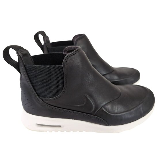 Nike Air Max Thea Mid Shoe Sneaker Ankle‎ Boot Womens 7.5 Black Leather Slip On - Picture 10 of 10